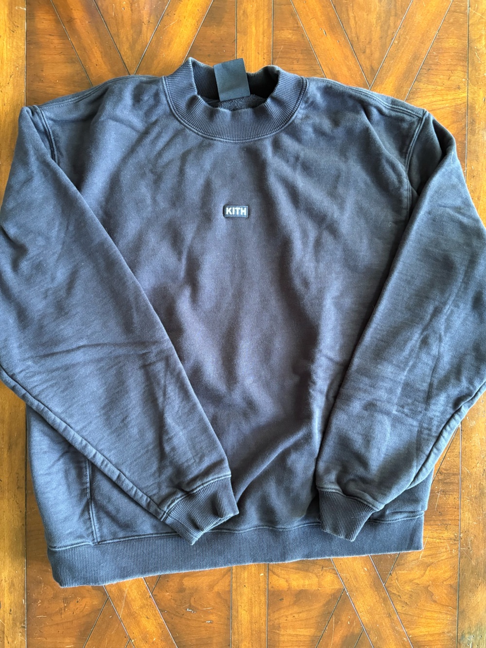 Kith Black Crewneck Sweatshirt with Small Logo